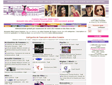Tablet Screenshot of feminin.annuaire-web-france.com